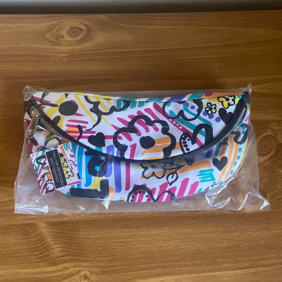 New in plastic Brighton Graffiti Love Cross Body Belt Bag Style D30265 - Picture 2 of 8